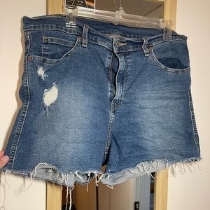Levi’s Distressed Blue Denim Women's Shorts